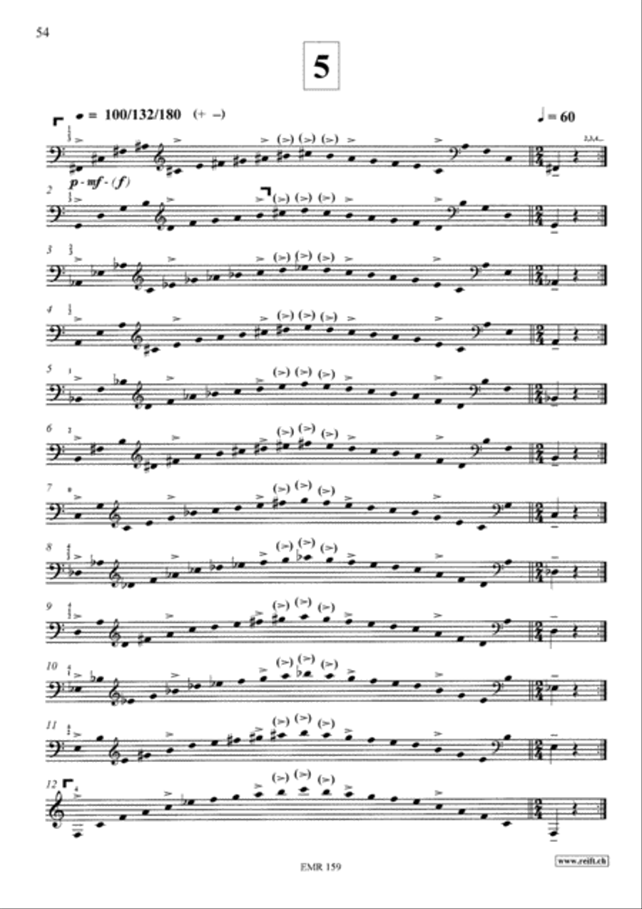 Treatise-Method and Exercises & 21 Etudes Horn scores gallery preview page 12