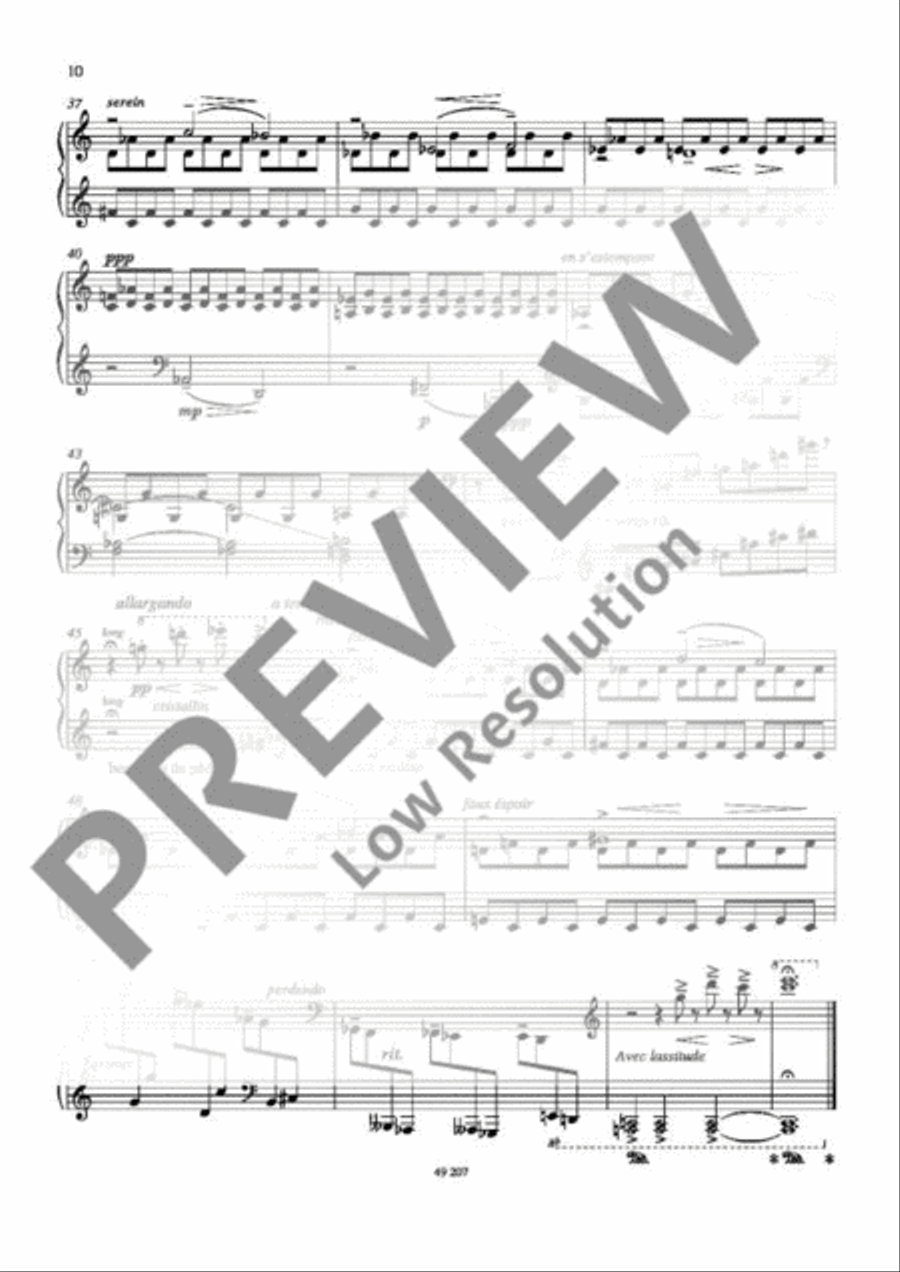 Reflexions Piano Solo scores gallery preview page 11