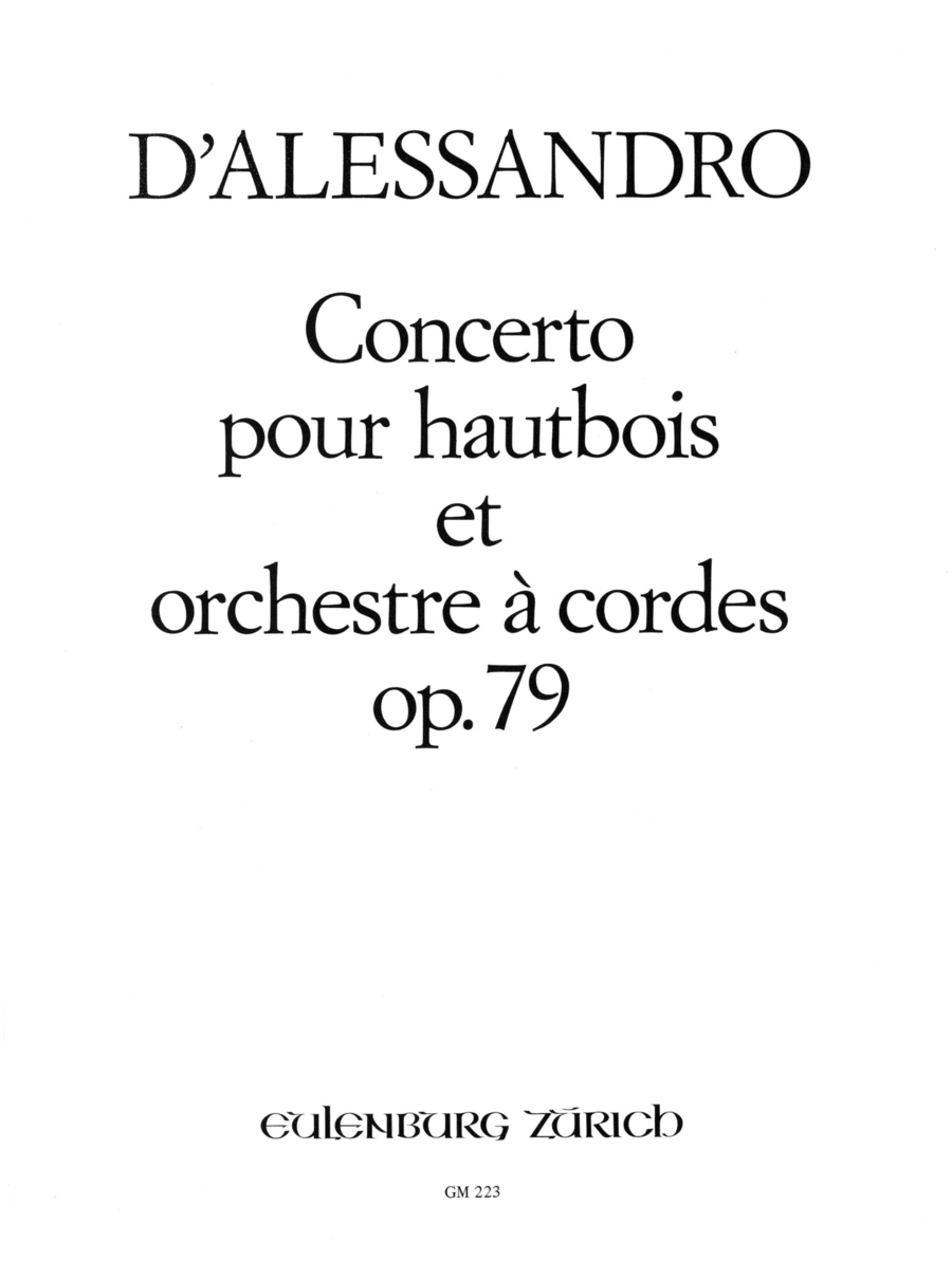 Concerto for oboe Piano scores gallery preview page 1