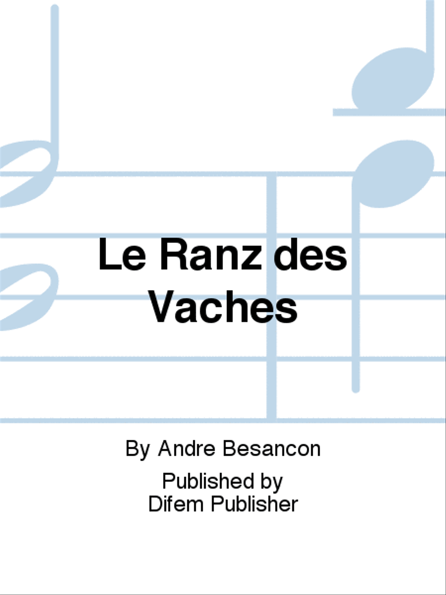 Le Ranz des Vaches Concert Band scores gallery preview page 1