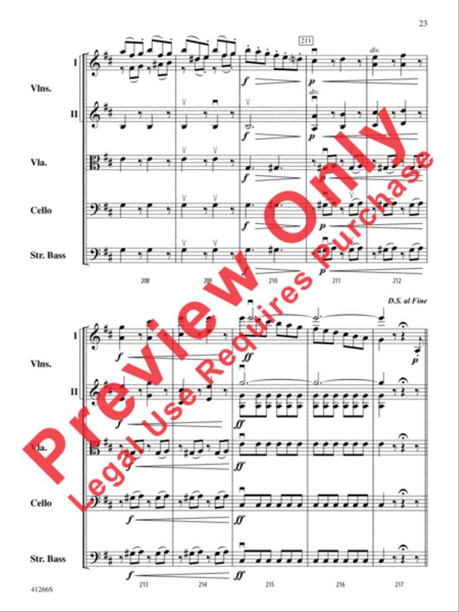 Adagio and Presto String Orchestra scores gallery preview page 24