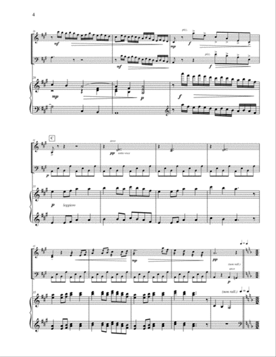 Three More American Hymn Preludes for Violin, Cello and Piano Piano Trio scores gallery preview page 5