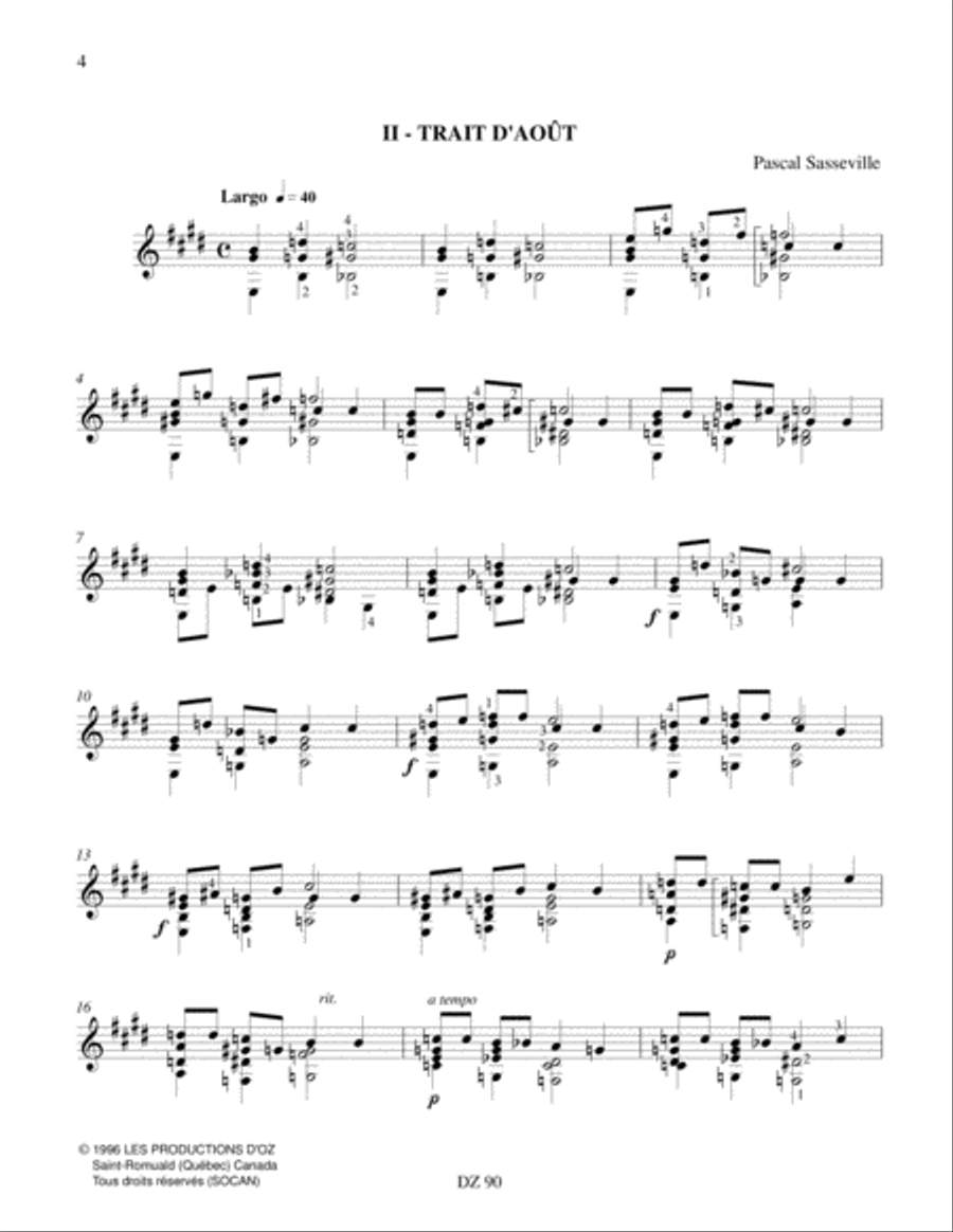 Impression Impression Classical Guitar scores gallery preview page 4