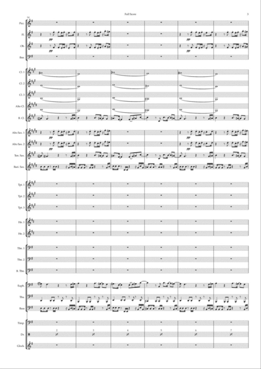 Something About You Concert Band scores gallery preview page 3