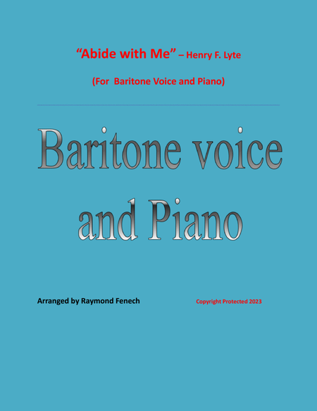 Abide with Me - Baritone Voice and Piano image number null