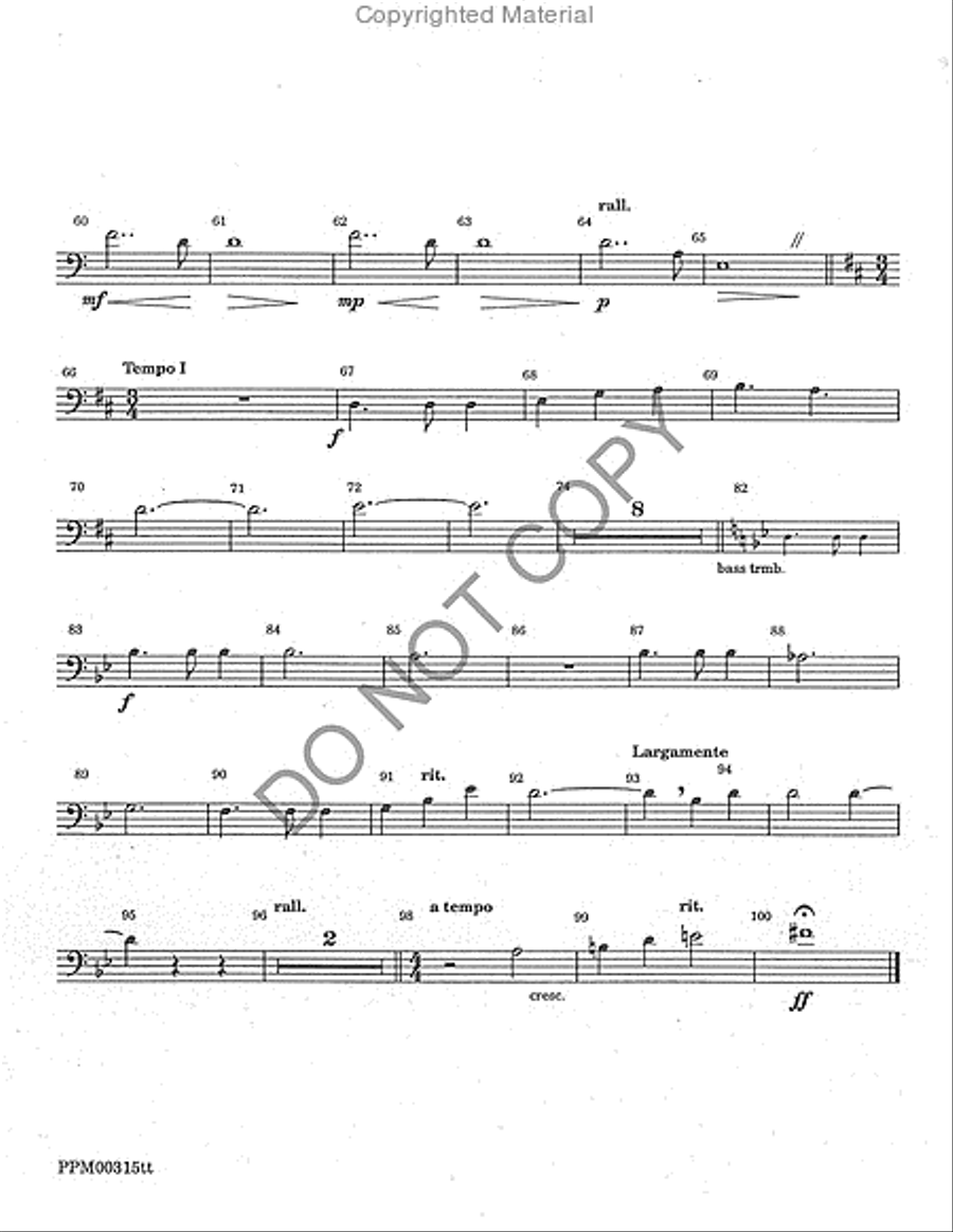 God Has Gone Up With a Shout - Brass Parts SSATBB scores gallery preview page 9