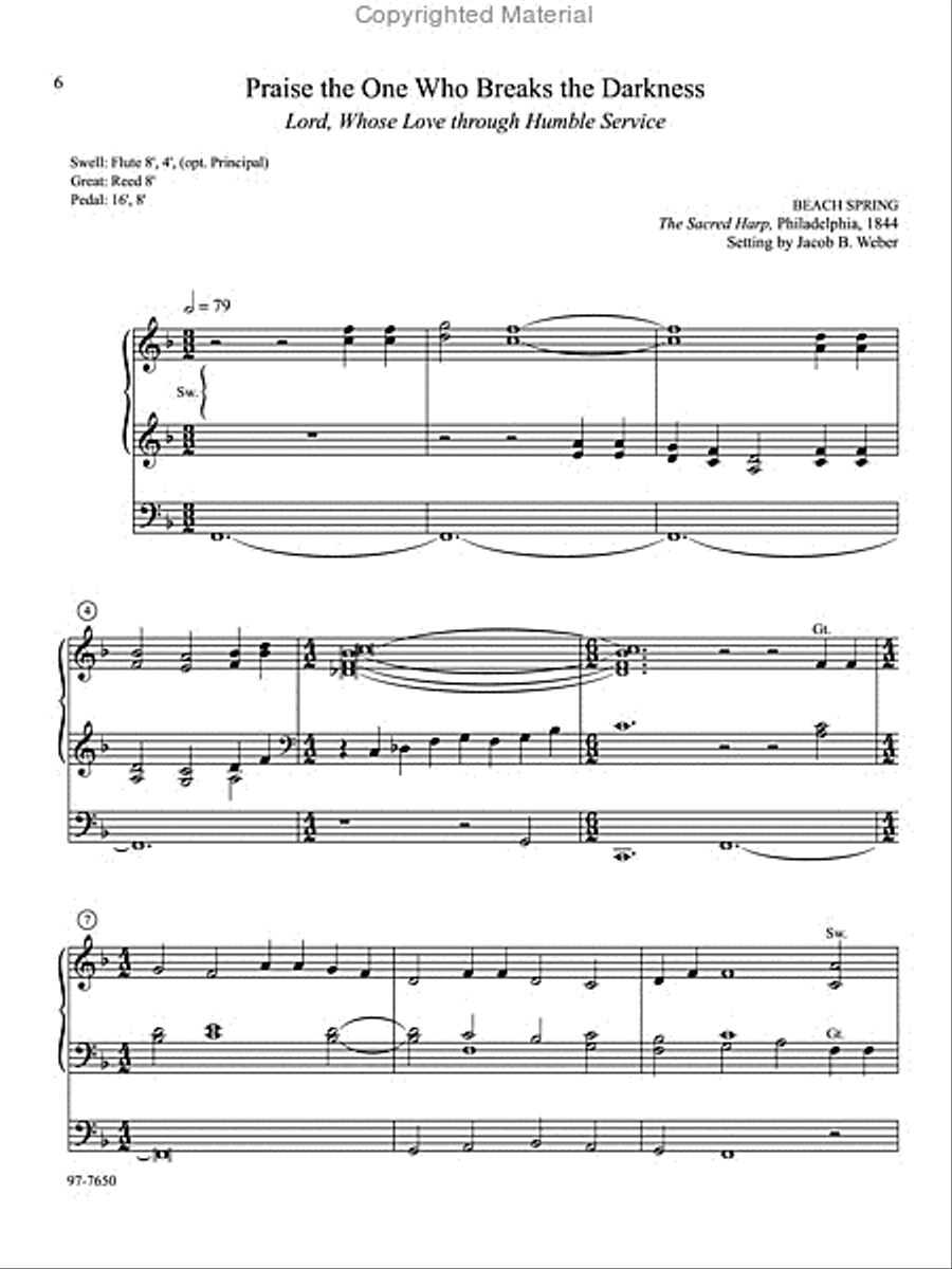 Soli Deo Gloria: Eight Distinctive Chorale Preludes for Every Organist, Set 3 Organ scores gallery preview page 3