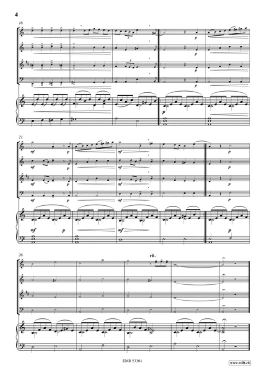 3 Quartets Volume 2 Woodwind Quartet scores gallery preview page 3