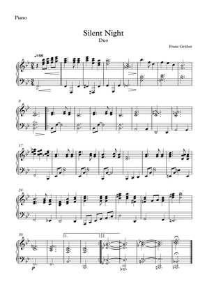 Silent Night - Tenor sax and Piano