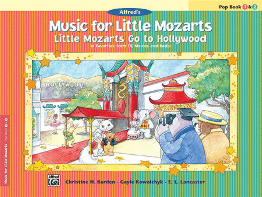 Music for Little Mozarts -- Little Mozarts Go to Hollywood, Book 1-2 Piano Method scores gallery preview page 1