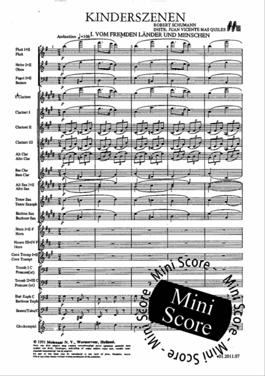 Kinderszenen Concert Band scores gallery preview page 7