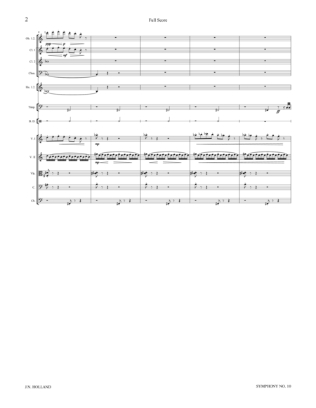 Symphony No. 10, Full Score and Individual Instrument Parts