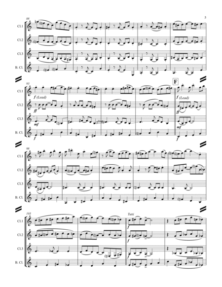Charleston (for Clarinet Quartet) image number null