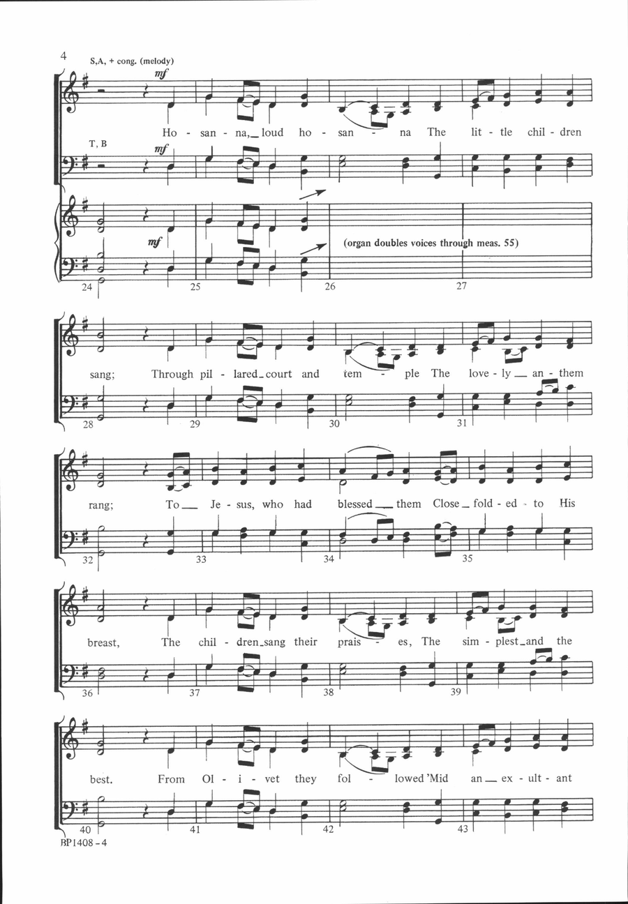 Hosanna to the King! - Larson 4-Part scores gallery preview page 4