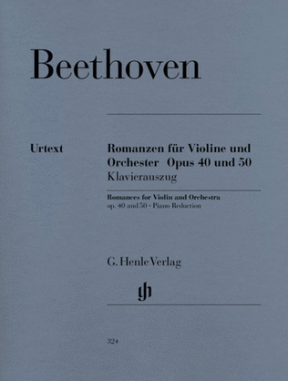 Book cover for Beethoven - 2 Romances Op 40 G Op 50 F Violin/Piano
