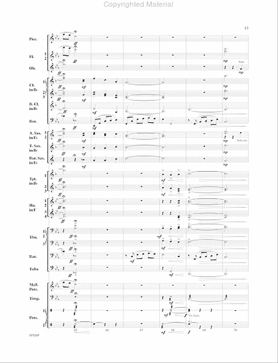 I Wonder As I Wander I Wonder As I Wander Concert Band scores gallery preview page 14