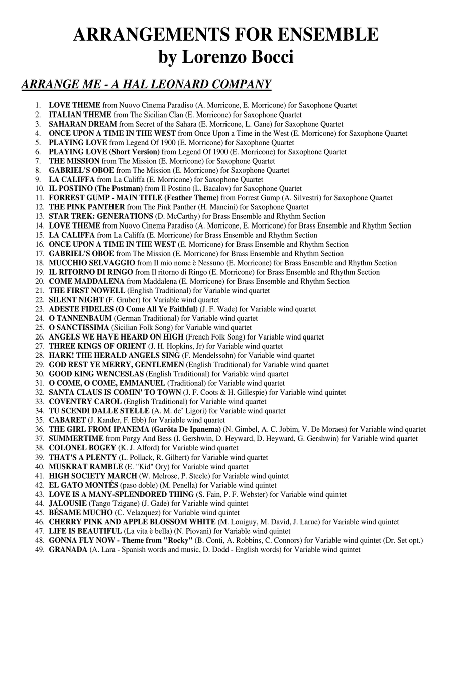 Life Is Beautiful (La Vita E Bella) Concert Band scores gallery preview page 3