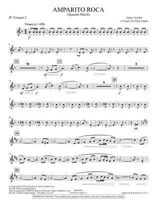 Amparito Roca - Bb Trumpet 2
