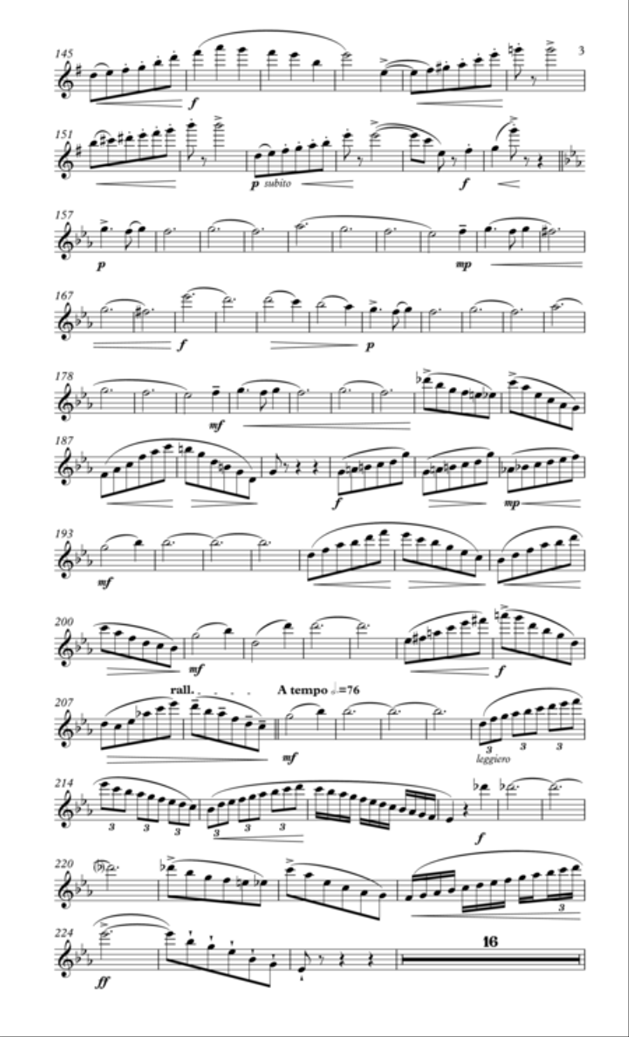 The Paris Waltz, for flute & pno Flute Solo scores gallery preview page 4