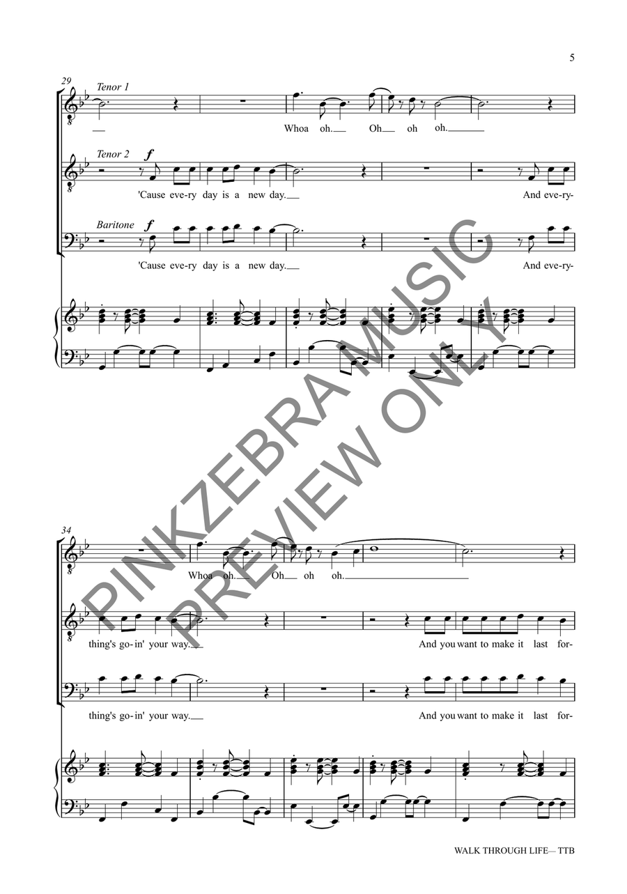 Walk Through Life (TTB) TTB scores gallery preview page 6