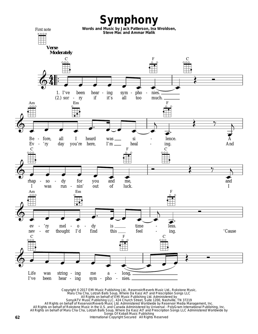 Symphony Ukulele scores gallery preview page 1