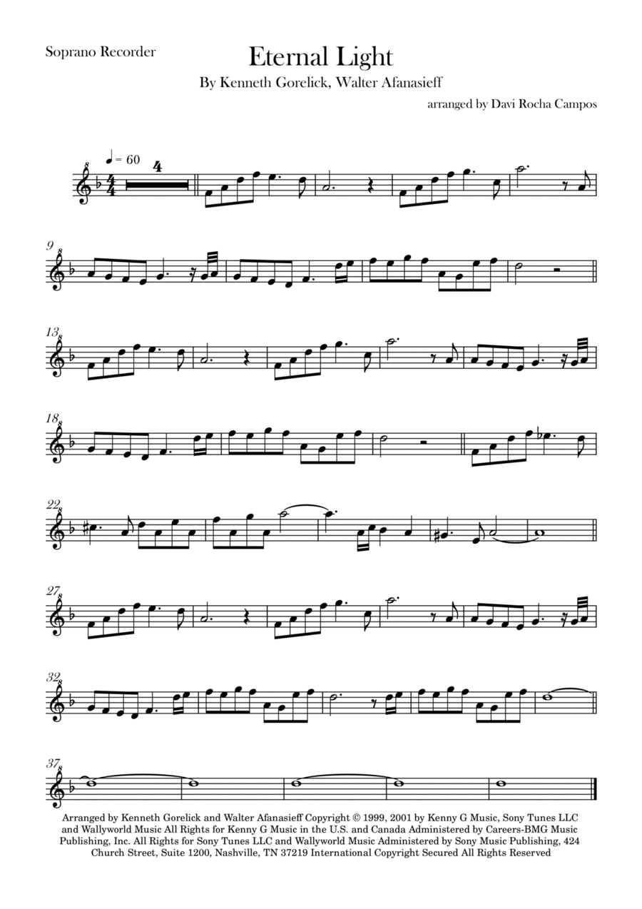 Eternal Light Eternal Light Chamber Music scores gallery preview page 1