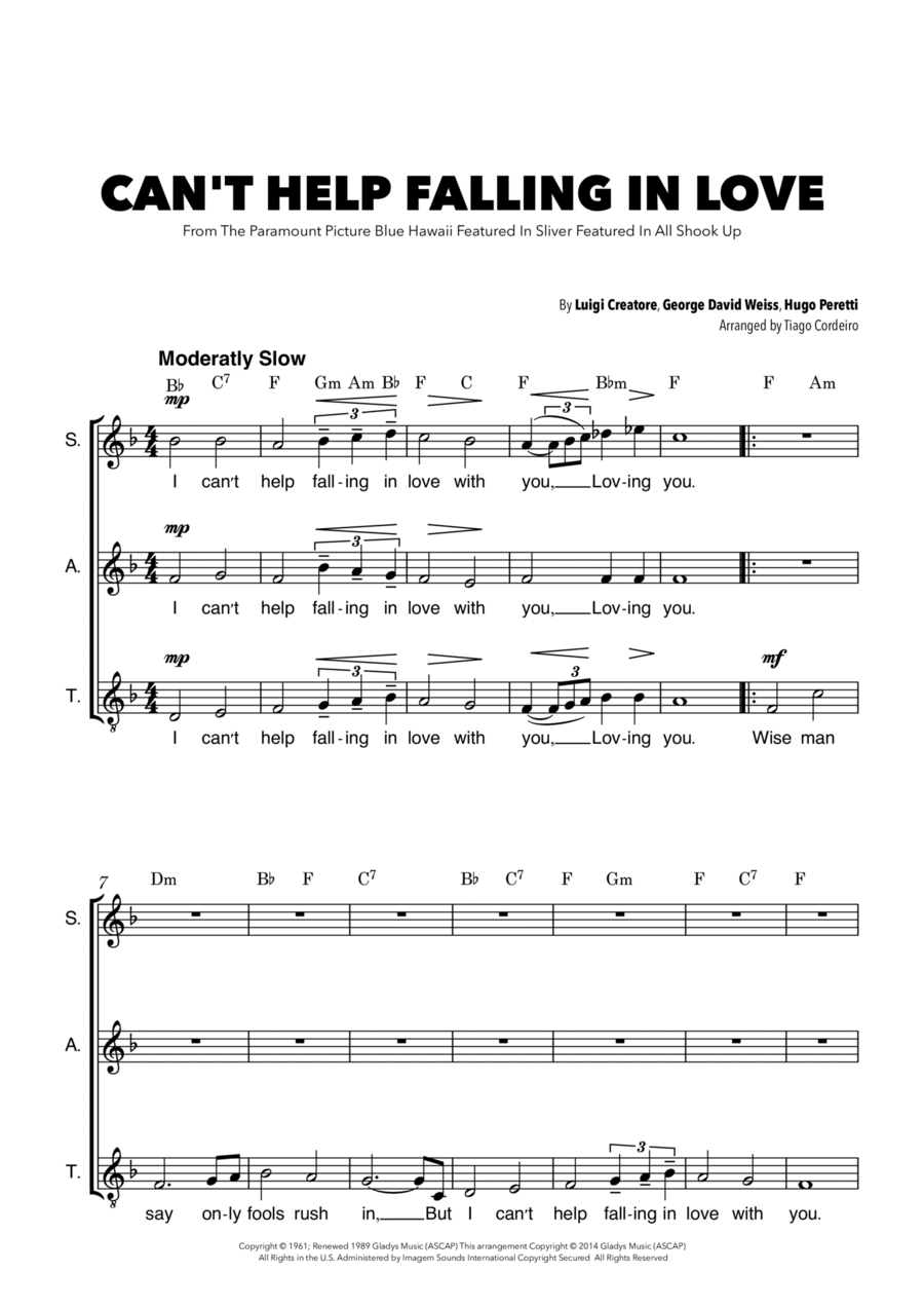 Book cover for Can't Help Falling In Love