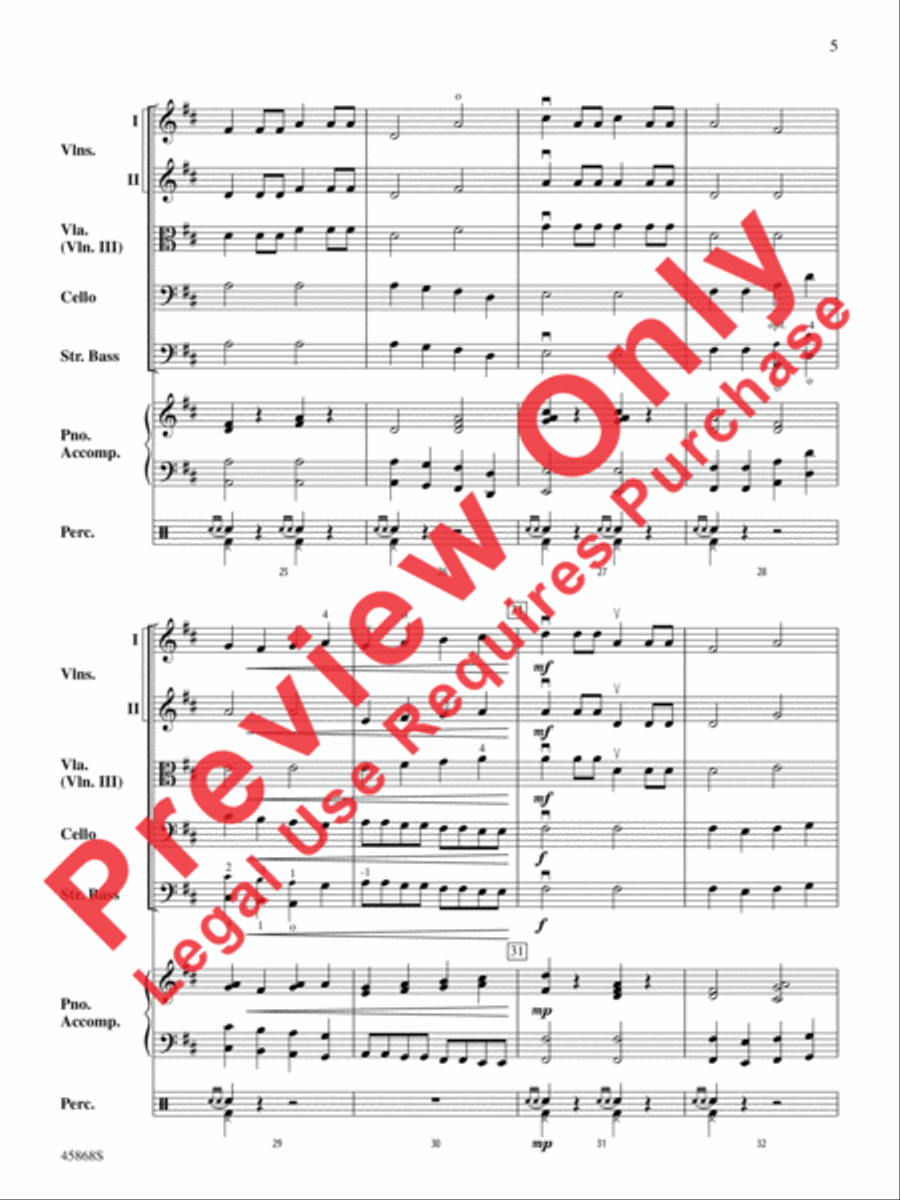British March British March String Orchestra scores gallery preview page 5