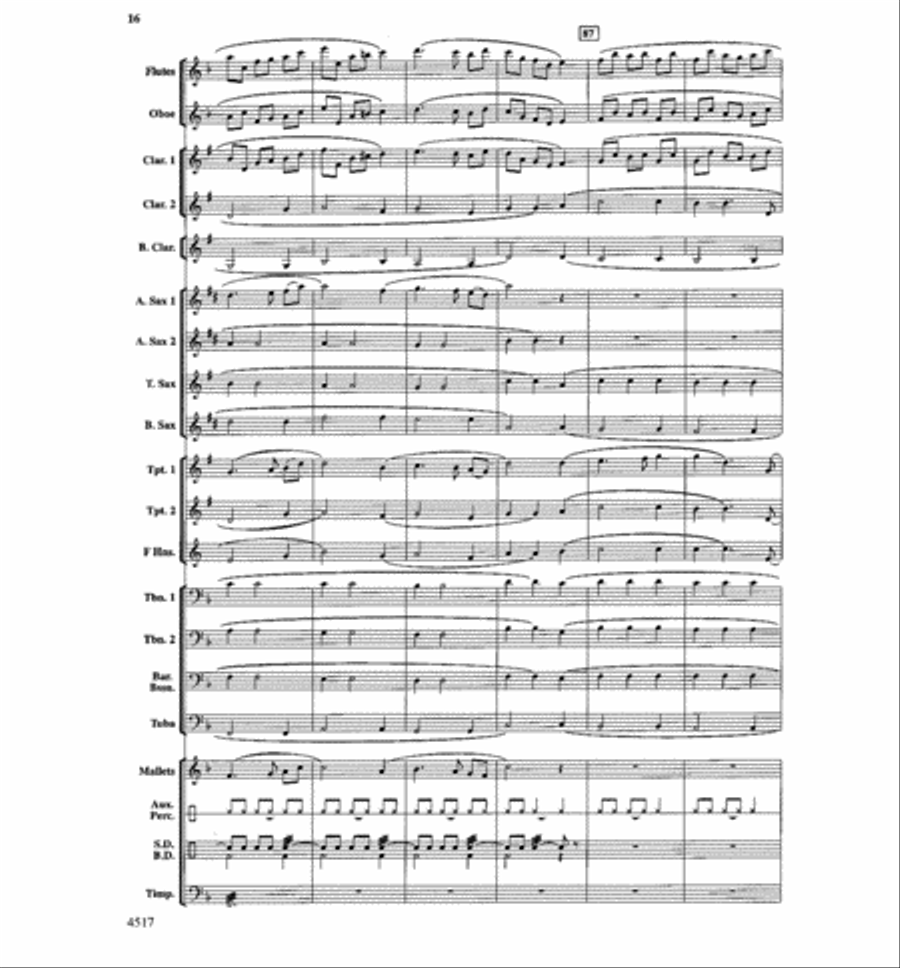 Stone Creek Episode Concert Band scores gallery preview page 17