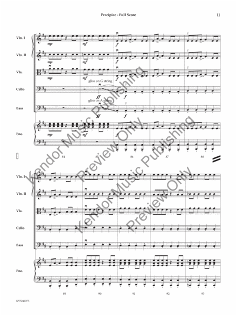 Precipice String Orchestra scores gallery preview page 12