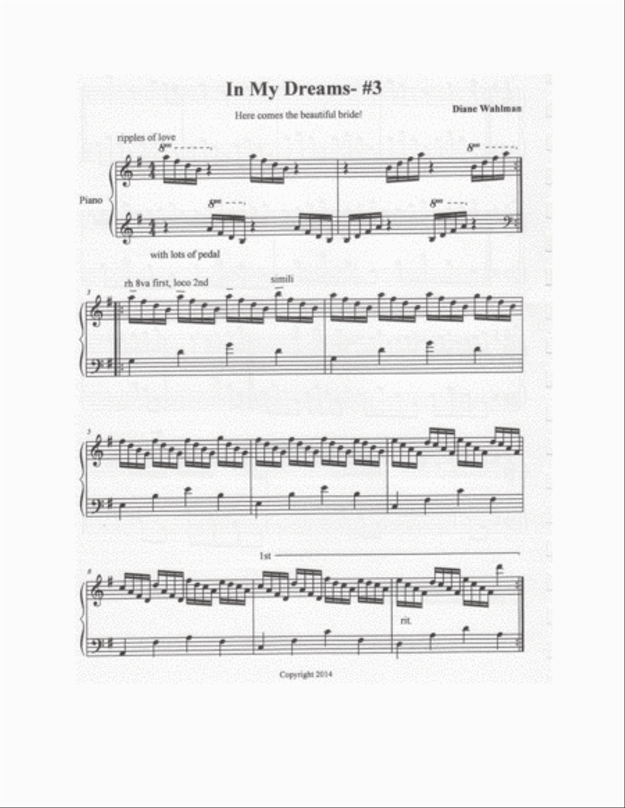 In My Dreams In My Dreams Piano Solo scores gallery preview page 6