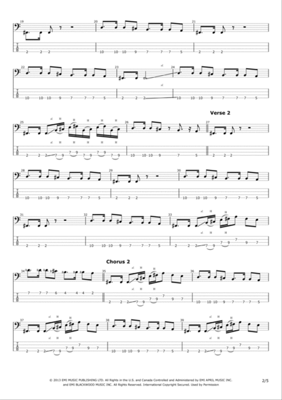 R U Mine? Bass Guitar scores gallery preview page 2