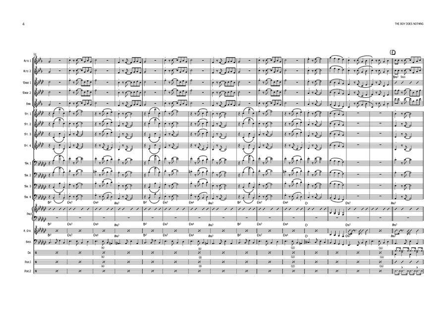 The Boy Does Nothing Jazz Ensemble scores gallery preview page 4
