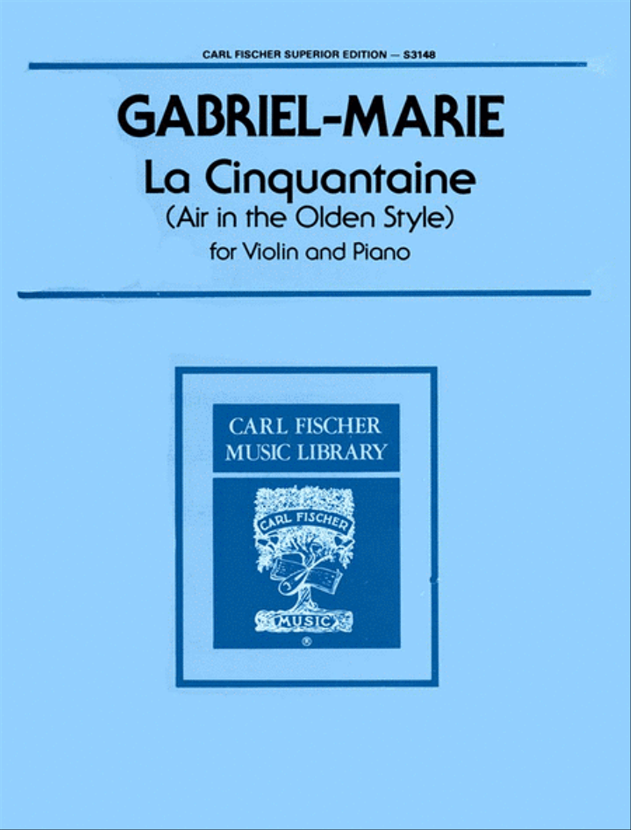 La Cinquantaine Violin Solo scores gallery preview page 1
