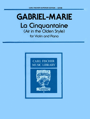 Book cover for La Cinquantaine