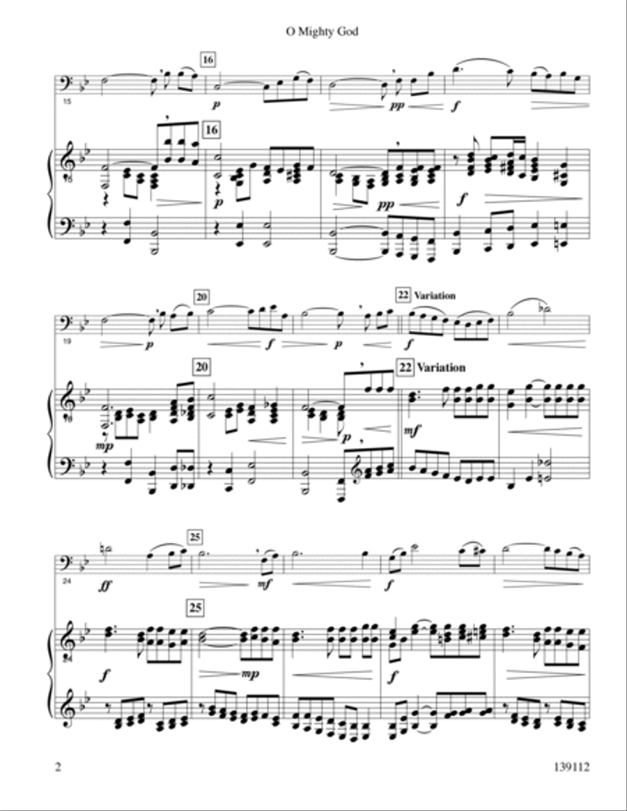 O Mighty God O Mighty God Piano scores gallery preview page 3