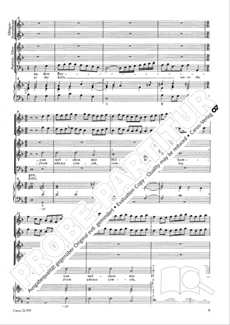 I lift up mine eyes (Ich hebe meine Augen auf zu den Bergen) ATB scores gallery preview page 10