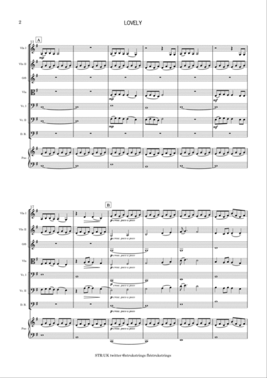 Lovely String Orchestra scores gallery preview page 3