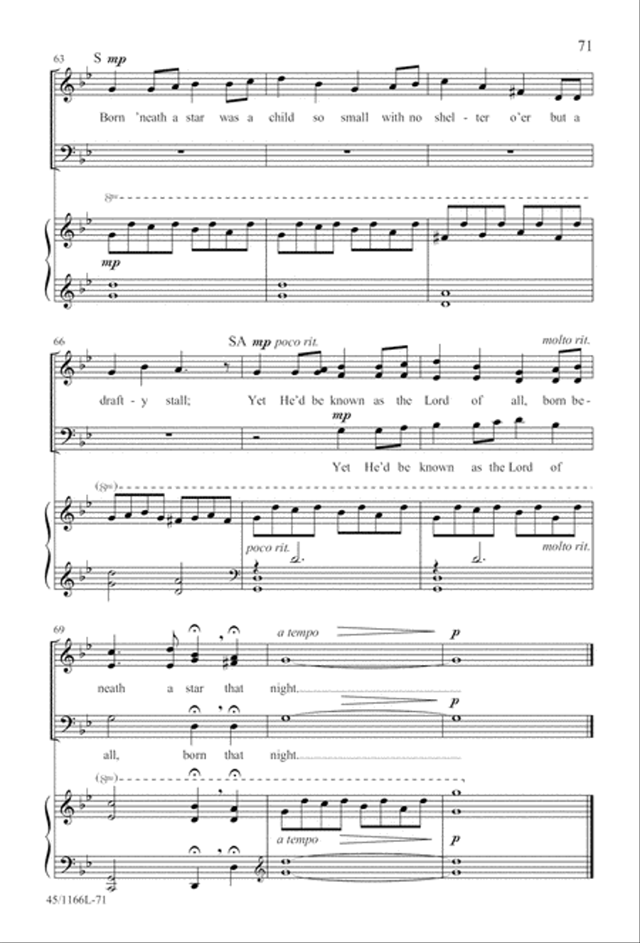12 Carols for about 12 Singers 3-Part scores gallery preview page 72