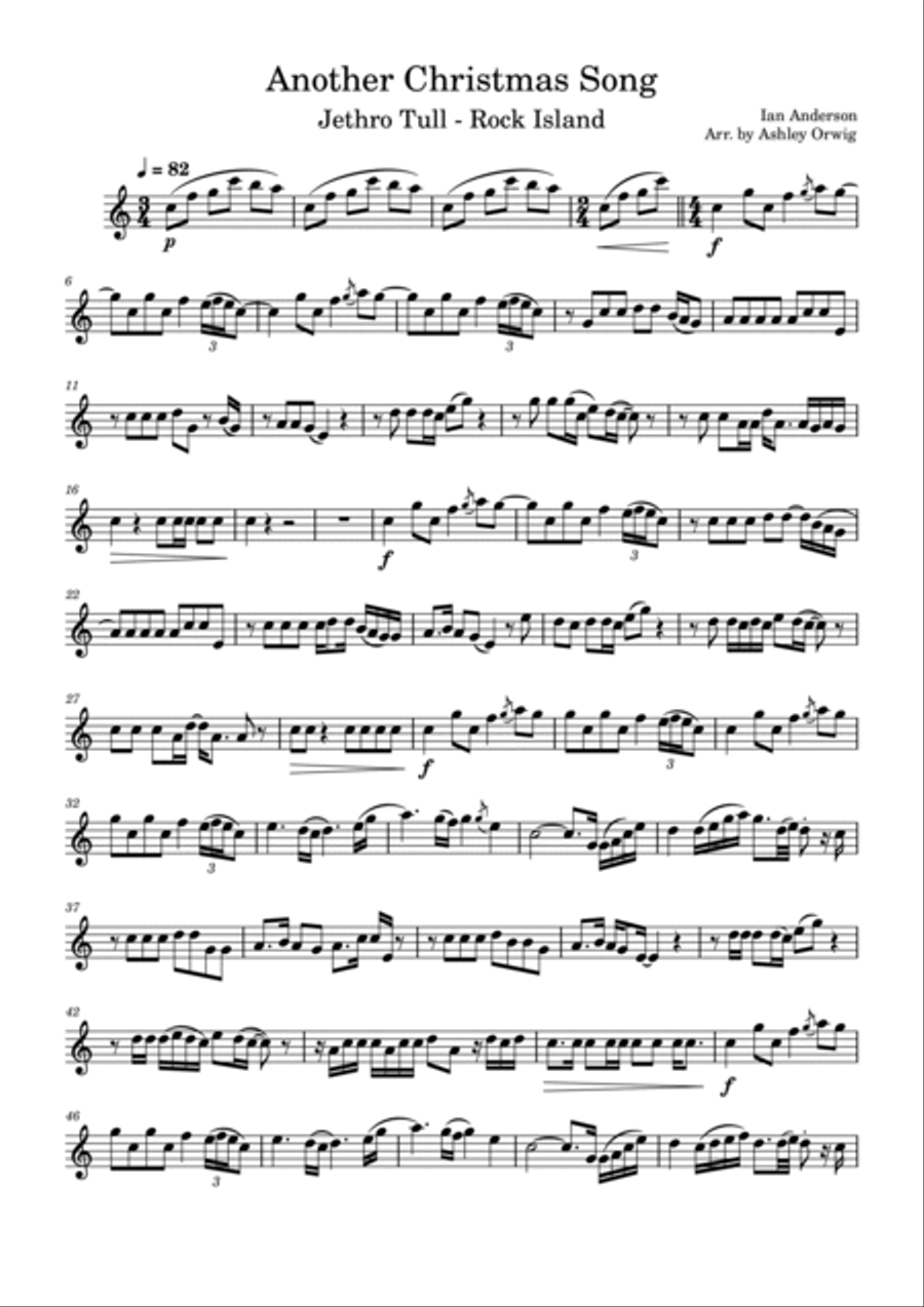 Another Christmas Song Flute Solo scores gallery preview page 2