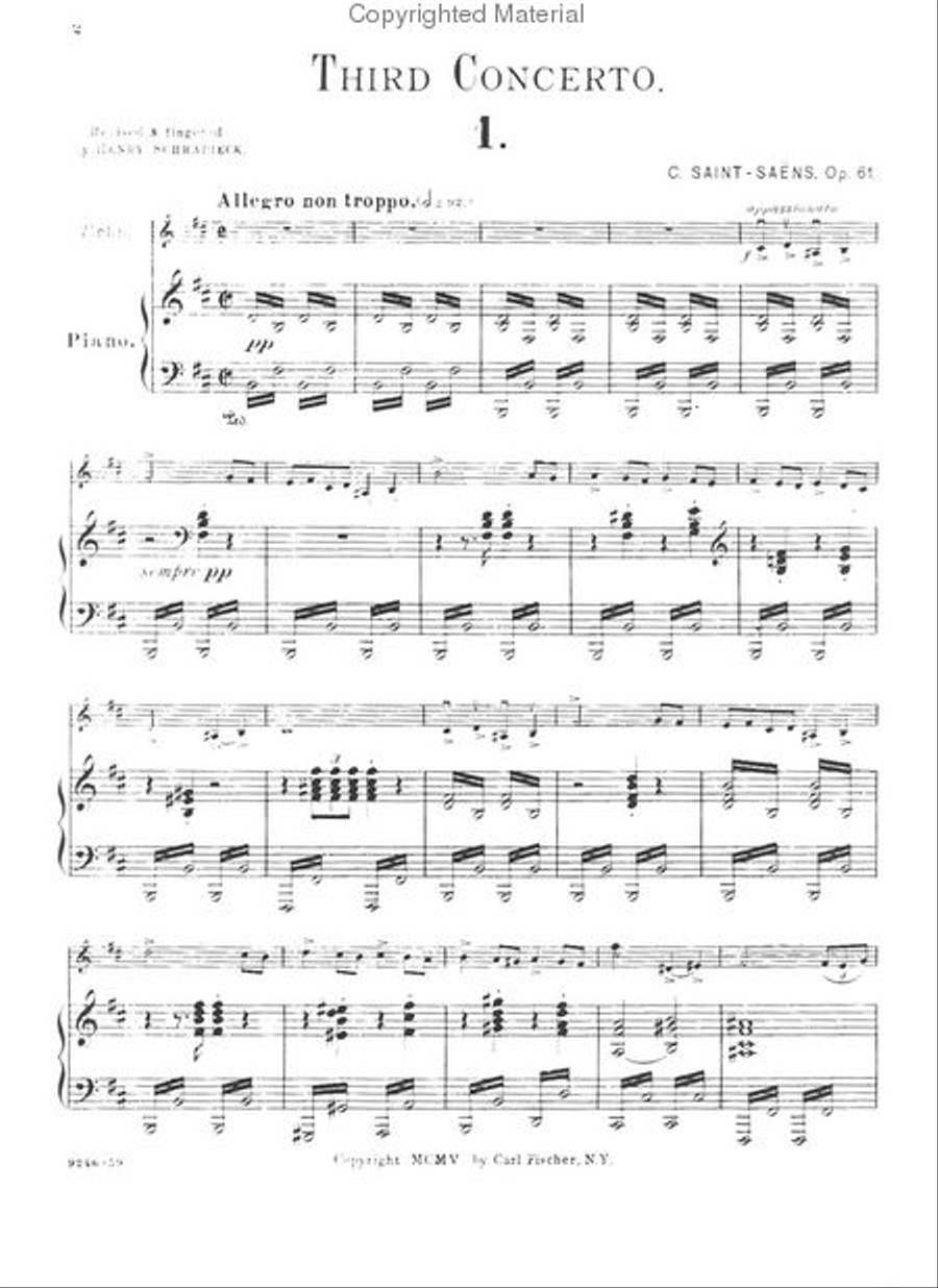 Concerto No. 3 in B Minor Concerto No. 3 in B Minor Violin Solo scores gallery preview page 2