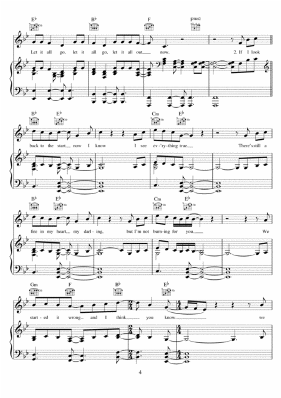 Let it all go piano top