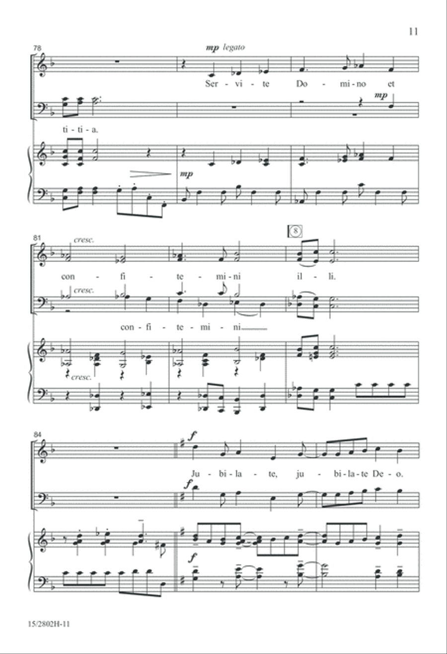 Festival Jubilate Festival Jubilate 4-Part scores gallery preview page 12