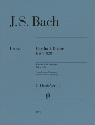 Book cover for Partita No. 4 D Major