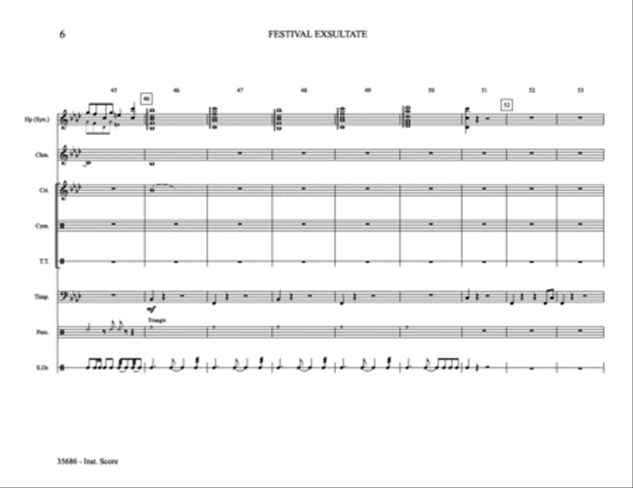 Festival Exsultate: Score Score scores gallery preview page 6
