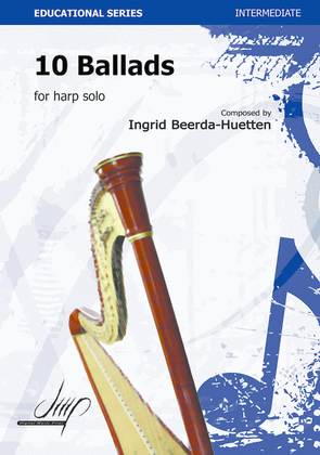 Book cover for 10 Ballads For Harp