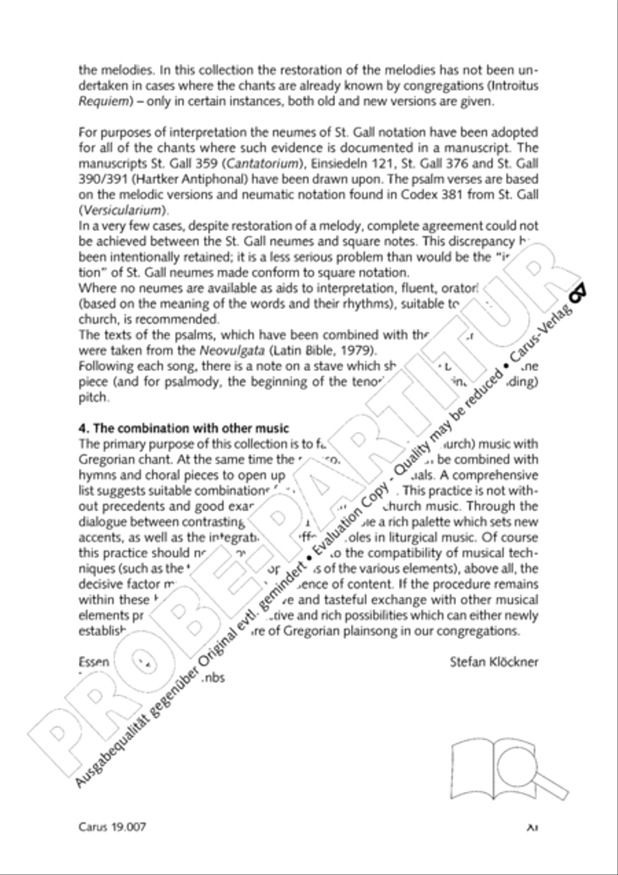 In hymnis et canticis. Gregorian chant collection Choir scores gallery preview page 12
