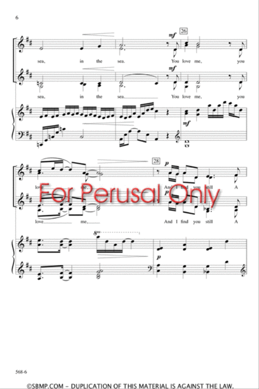 I Am Not Yours - SSAA Octavo I Am Not Yours - SSAA Octavo SSAA scores gallery preview page 5