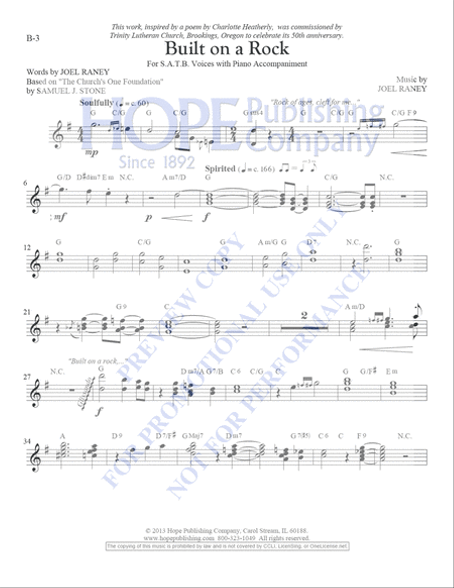 Built on a Rock 4-Part scores gallery preview page 8