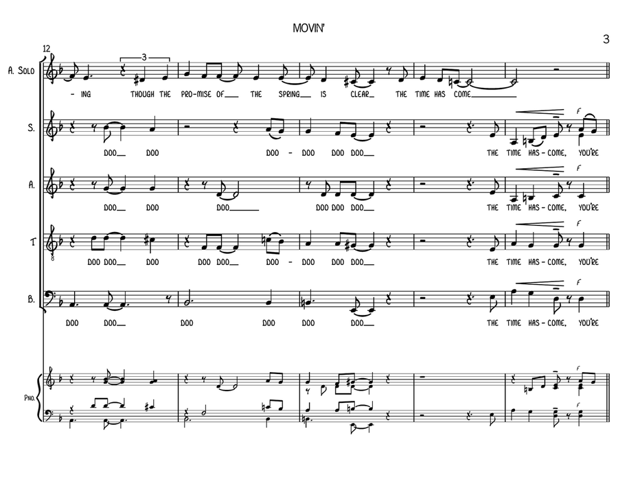 Movin' Movin' 4-Part scores gallery preview page 3
